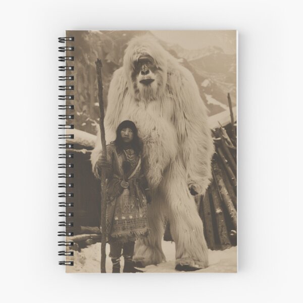 Item preview, Yeti Vintage Photo Print | Indigenous Arctic Folklore Art designed and sold by GSizzle1.