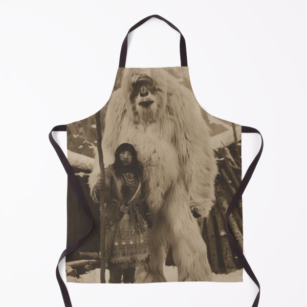 Item preview, Yeti Vintage Photo Print | Indigenous Arctic Folklore Art designed and sold by GSizzle1.
