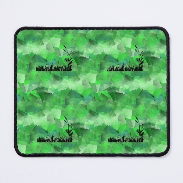 Item preview, Pattern - Green Cubism with grass field designed and sold by ZepoPublishing.