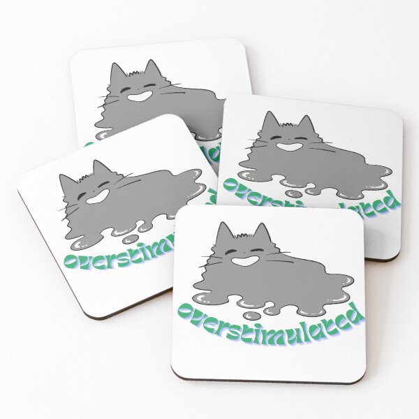 Item preview, Overstimulated Puddle Cat designed and sold by bandithaus.
