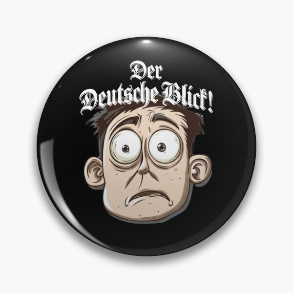 Item preview, Der Deutsche Blick Funny German Gaze Cartoon Face designed and sold by Flirt-Teez.