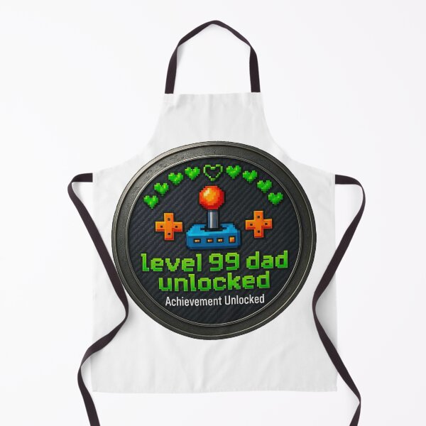 Item preview, Level 99 Dad Unlocked Retro Gamer Badge designed and sold by Pixel & Moon.