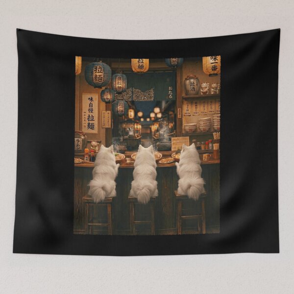 Item preview, Japanese Japanese Spitz Art Ramen Noodle Foodie Dog Lover designed and sold by DoodleTortle.