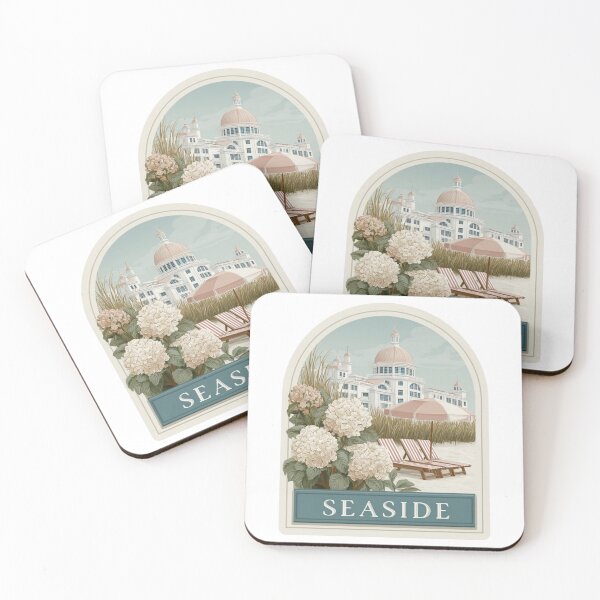 Item preview, Seaside Florida Vintage Travel Badge Coastal designed and sold by Victoria and Ashley Stickers.