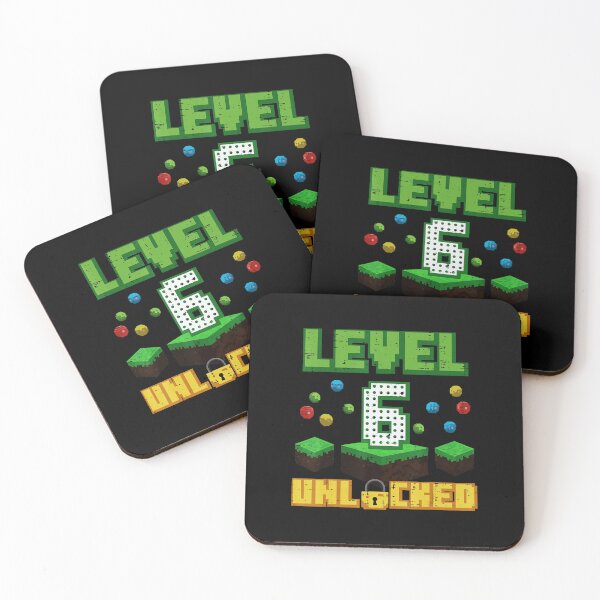 Item preview, Level 6 Unlocked Pixel Birthday Gaming Celebration for Young Gamers designed and sold by FGTV2021.