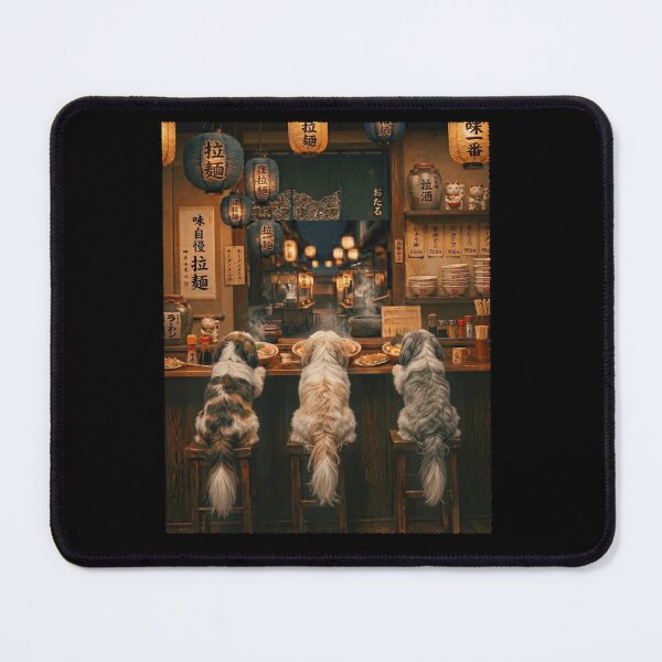 Item preview, Japanese Lhasa Apso Art Ramen Noodle Foodie Dog Lover designed and sold by DoodleTortle.