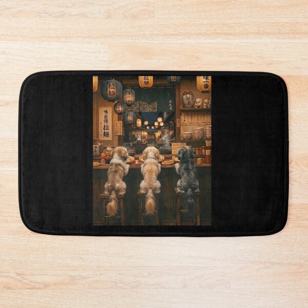 Item preview, Japanese Lowchen Art Ramen Noodle Foodie Dog Lover designed and sold by DoodleTortle.