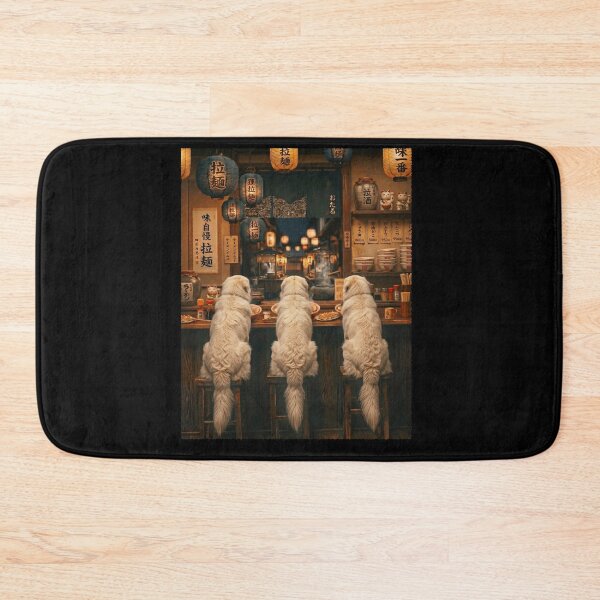 Item preview, Japanese Maremma Sheepdog Art Ramen Noodle Foodie Dog Lover designed and sold by DoodleTortle.