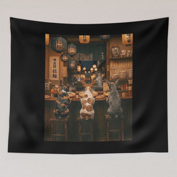 Item preview, Japanese Miniature Pinscher Art Ramen Noodle Foodie Dog Lover designed and sold by DoodleTortle.