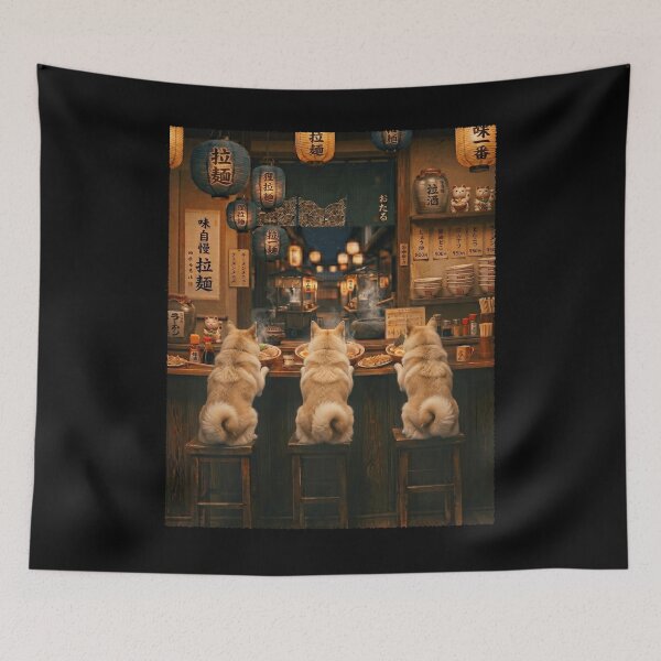 Item preview, Japanese Norwegian Buhund Art Ramen Noodle Foodie Dog Lover designed and sold by DoodleTortle.