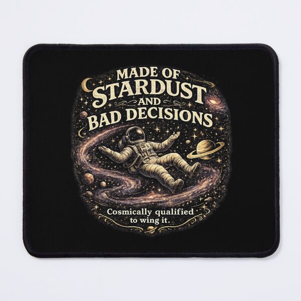 Item preview, Made of Stardust and Bad Decisions Shirt | Funny Astronaut Space Aesthetic Tee designed and sold by MrDev.