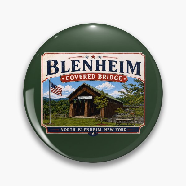 Item preview, Blenheim Covered Bridge Rustic designed and sold by gotucoveredart.