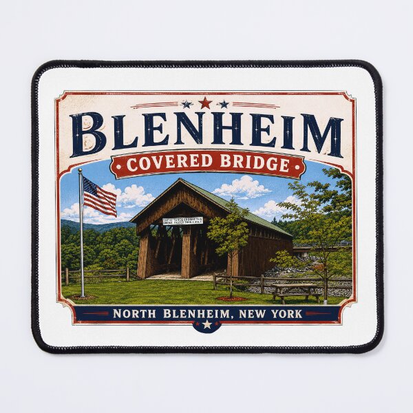 Item preview, Blenheim Covered Bridge Rustic designed and sold by gotucoveredart.
