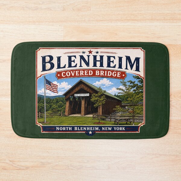 Item preview, Blenheim Covered Bridge Rustic designed and sold by gotucoveredart.