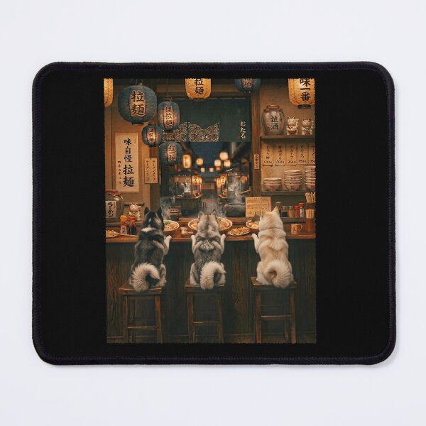 Item preview, Japanese Pomsky Art Ramen Noodle Foodie Dog Lover designed and sold by DoodleTortle.