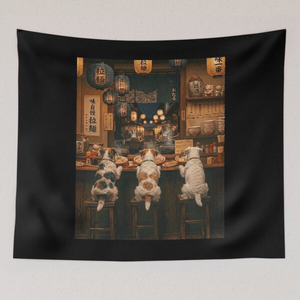 Item preview, Japanese Sealyham Terrier Art Ramen Noodle Foodie Dog Lover designed and sold by DoodleTortle.