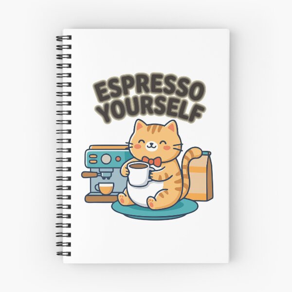Item preview, Espresso Yourself Cute Cat Coffee Lover T-Shirt designed and sold by DarojadNR.
