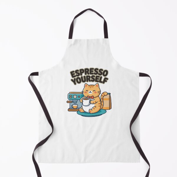 Item preview, Espresso Yourself Cute Cat Coffee Lover T-Shirt designed and sold by DarojadNR.