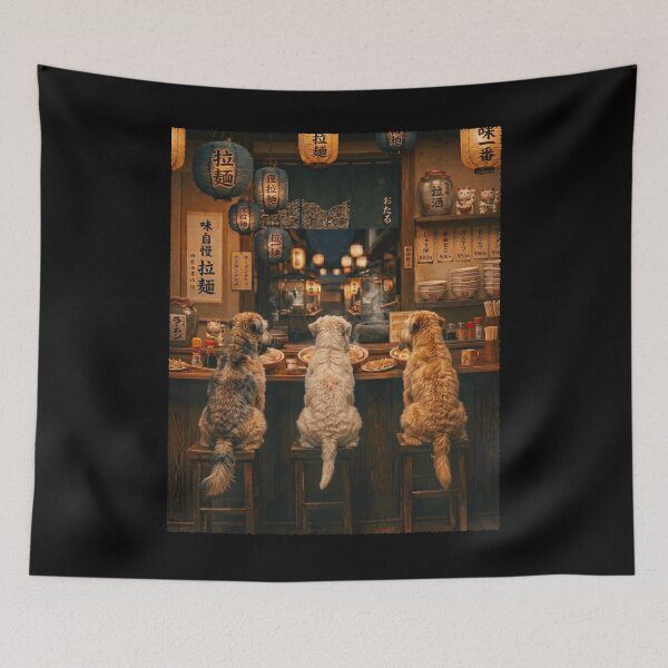 Item preview, Japanese Soft Coated Wheaten Terrier Art Ramen Noodle Foodie Dog Lover designed and sold by DoodleTortle.