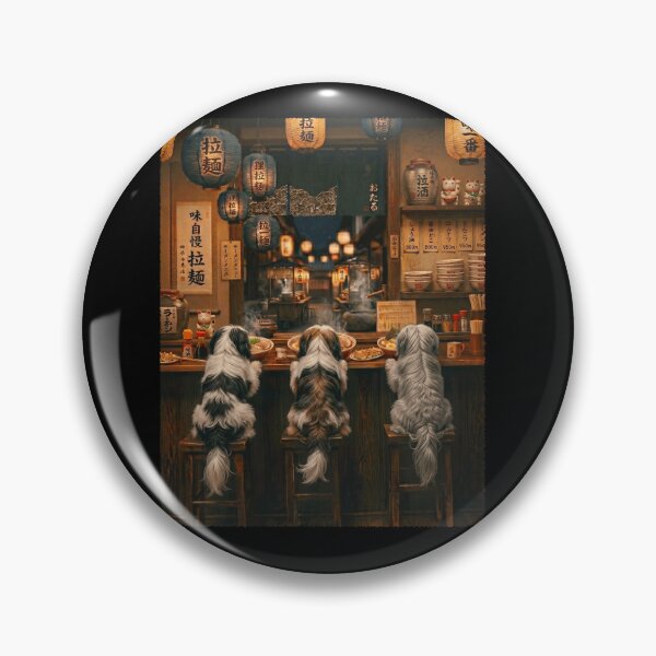 Item preview, Japanese Tibetan Terrier Art Ramen Noodle Foodie Dog Lover designed and sold by DoodleTortle.