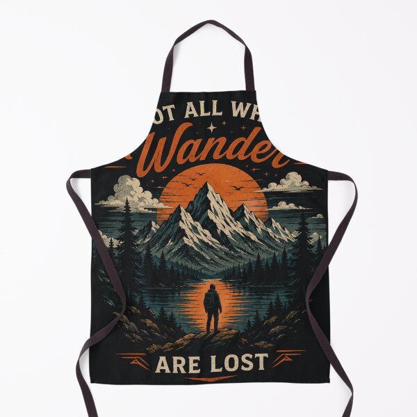 Item preview, Not All Who Wander Are Lost | Vintage Mountain Adventure Hiking T-Shirt designed and sold by Tanu Biswas.