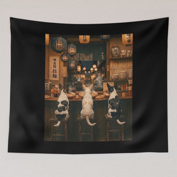 Item preview, Japanese Toy Fox Terrier Art Ramen Noodle Foodie Dog Lover designed and sold by DoodleTortle.