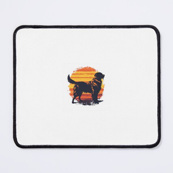 Item preview, Retro Sunset Golden Retriever designed and sold by PawPrintings.