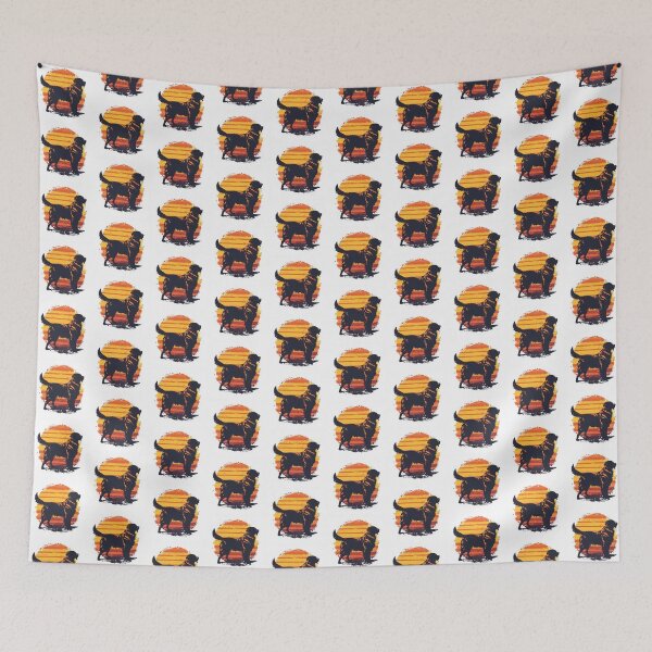 Item preview, Retro Sunset Golden Retriever designed and sold by PawPrintings.