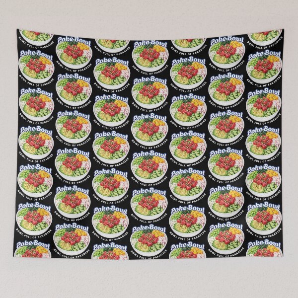 Item preview, Hawaiian Poke Bowl - Hawaiian Seafood Bowl Full of Paradise designed and sold by merchxwear.