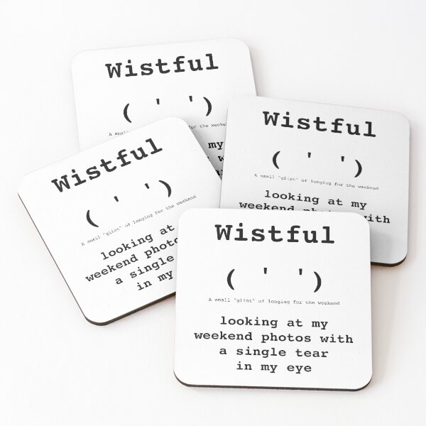 Item preview, Wistful Kaomoji ( ' ') - Monday Mood - DRYSMIRK designed and sold by DrySmirk.