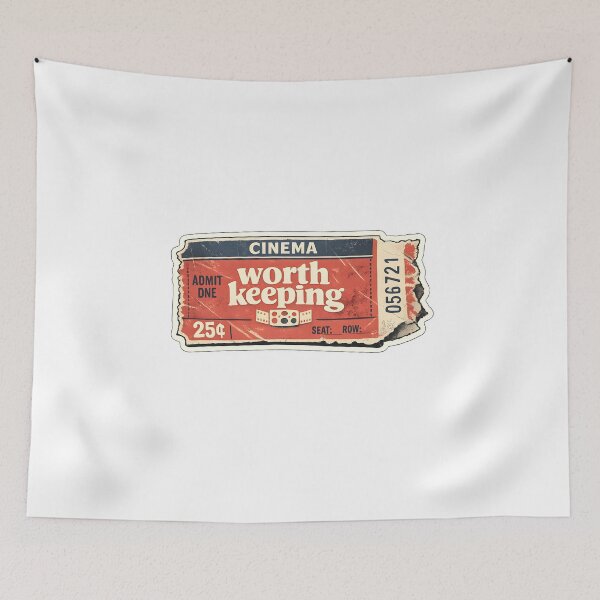 Item preview, Cinema Ticket Worth Keeping Vintage Retro Stub designed and sold by Naviora.