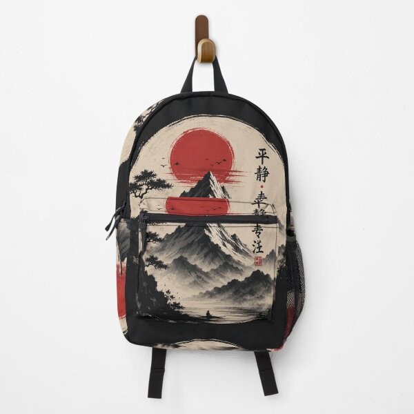 Item preview, Zen Mountain Serenity | Japanese Ink Landscape Aesthetic T-Shirt designed and sold by Tanu Biswas.