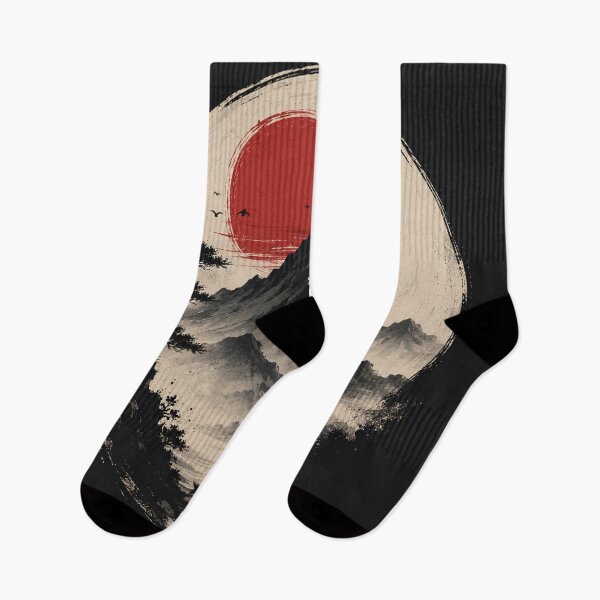 Item preview, Zen Mountain Serenity | Japanese Ink Landscape Aesthetic T-Shirt designed and sold by Tanu Biswas.