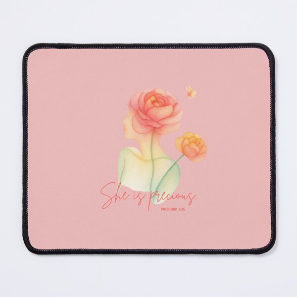 Item preview, She Is Precious Proverbs 3:15 - Christian Mother's Day Watercolor Gift designed and sold by Dan Customify.