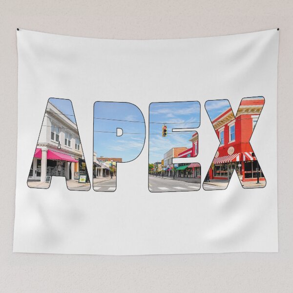 Item preview, APEX - North Carolina Famous Strip of Motels and Shops with Red Pizzeria designed and sold by Adam Gormley.