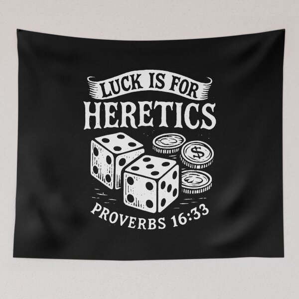 Item preview, Proverbs 16:33 Luck Is For Heretics designed and sold by plushism.