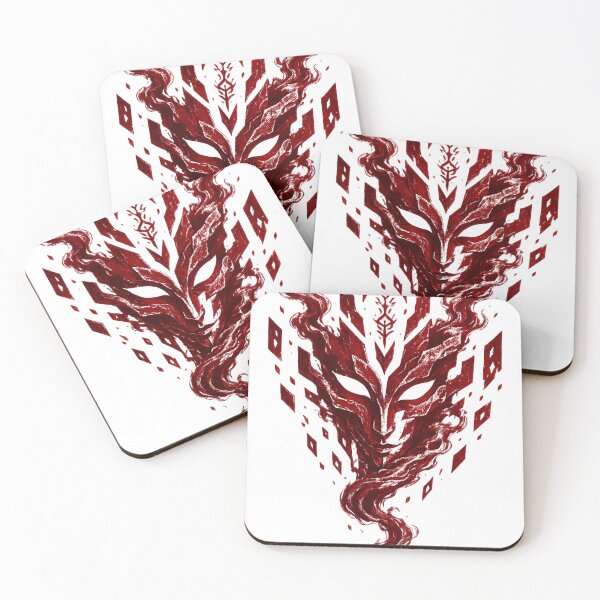 Item preview, Crimson Wraith Mask - Gothic Smoke Art designed and sold by JonelCrafts.