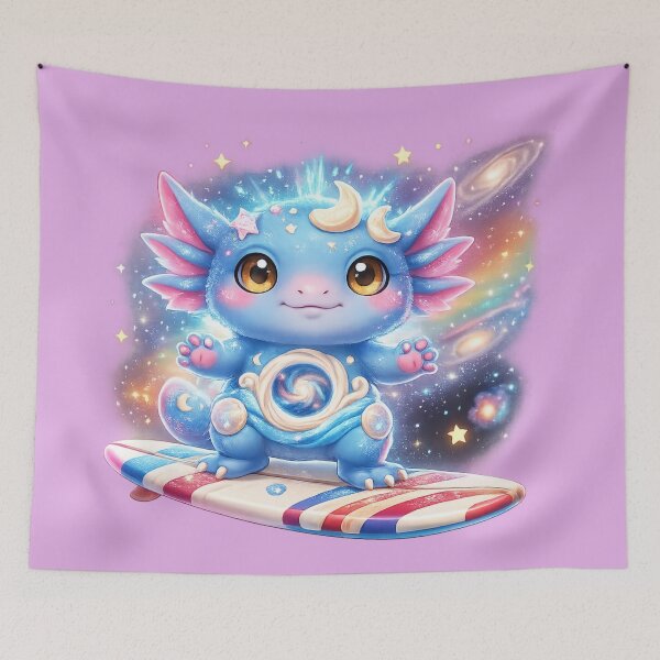 Item preview, Summer Surf Axolotl | Cosmic Wave Rider/Cosmic Companion Cupcake designed and sold by highvibz72.