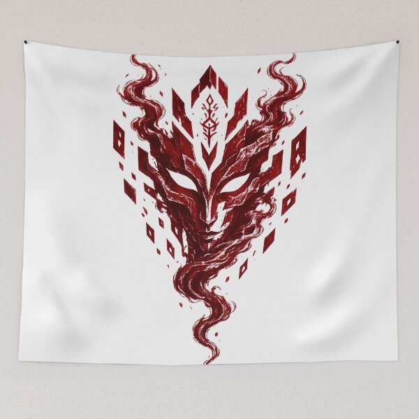 Item preview, Crimson Wraith Mask - Gothic Smoke Art designed and sold by JonelCrafts.
