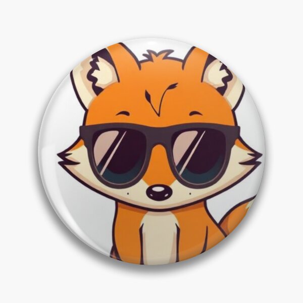 Artikelvorschau, Niedliche Kawaii-Fuchs-Sonnenbrille im Vintage-Retro-Cartoon-Stil entworfen und verkauft von Higherclothing.