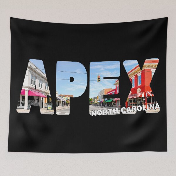 Item preview, APEX North Carolina - Historic District of Motels and Shops with Red Pizzeria designed and sold by Adam Gormley.