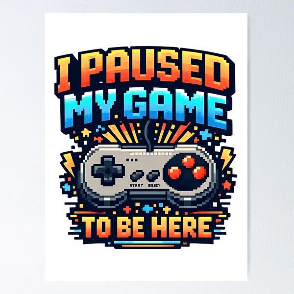 Item preview, Retro Gamer Typography T-Shirt Design with Classic Game Controller designed and sold by StormVape.