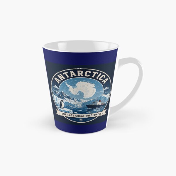 Aperçu de l'œuvre Antarctique – La dernière grande étendue sauvage | T-shirt vintage d'expédition polaire créée et vendue par Tanu Biswas.