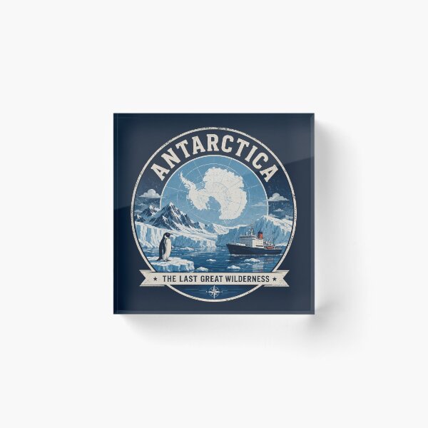 Item preview, Antarctica – The Last Great Wilderness | Vintage Polar Expedition T-Shirt designed and sold by Tanu Biswas.