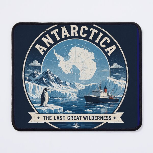 Item preview, Antarctica – The Last Great Wilderness | Vintage Polar Expedition T-Shirt designed and sold by Tanu Biswas.