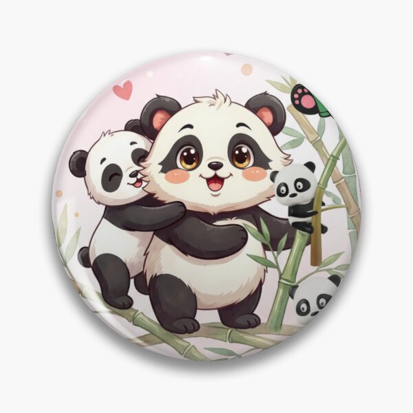 Item preview, Adorable pandas spreading joy and charm designed and sold by LEEVISWA.