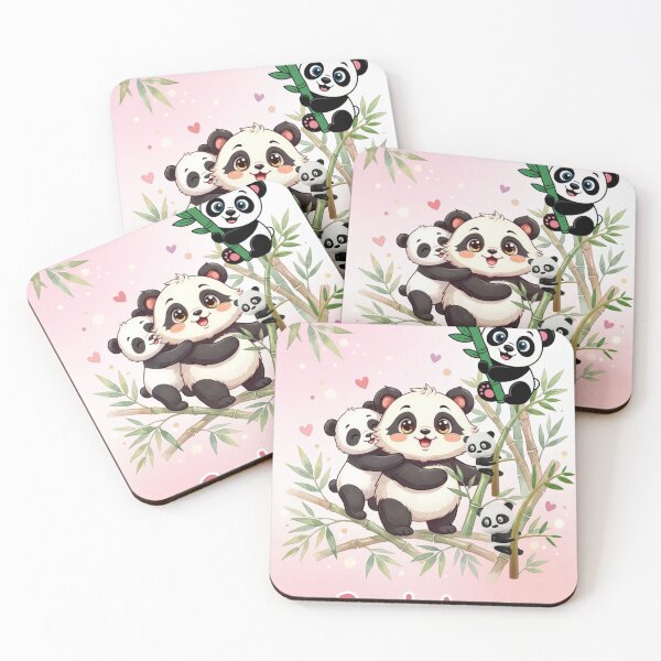 Item preview, Adorable pandas spreading joy and charm designed and sold by LEEVISWA.