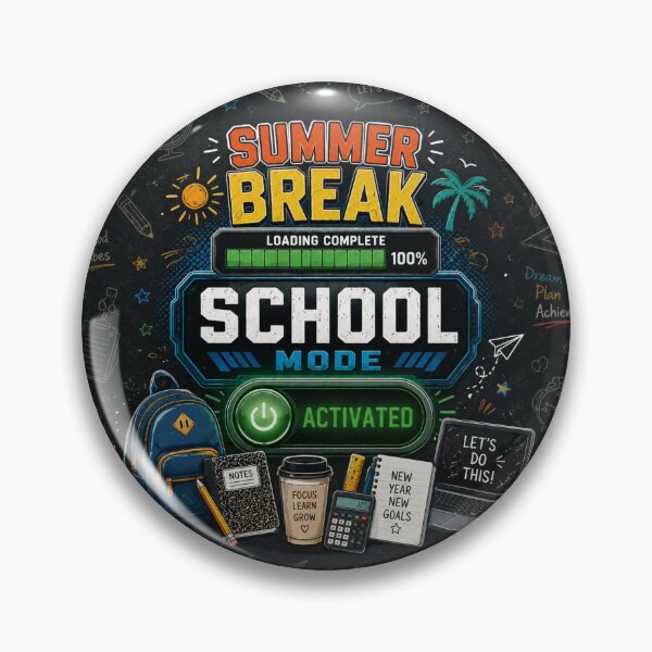 Item preview, Summer Break Complete School Mode Activated | Funny Back To School Design designed and sold by Inkmatic Studio.