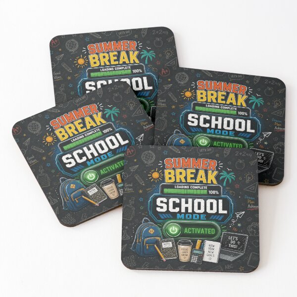 Item preview, Summer Break Complete School Mode Activated | Funny Back To School Design designed and sold by Inkmatic Studio.