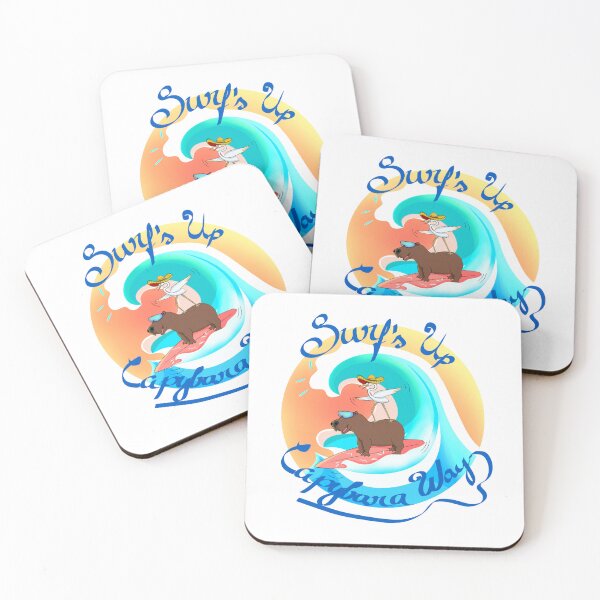 Item preview, Surf’s Up in Capybara Way designed and sold by Brushes with Nature.